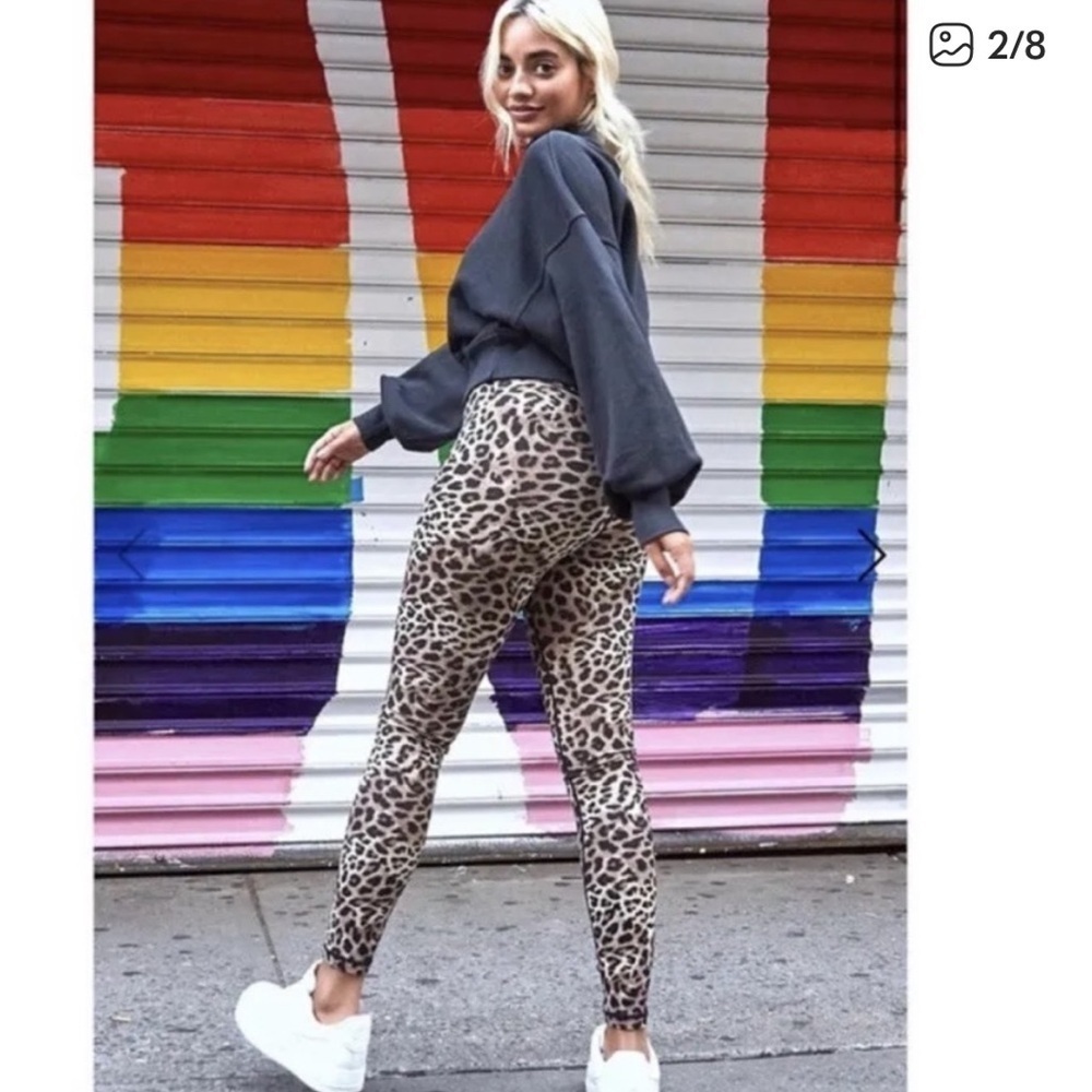 spiritual gangster leopard pants leggings size 12 🐆